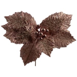 Poinsettia Rosado Mostacillas