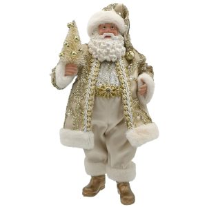Papa  Noel Decorativo Dorado