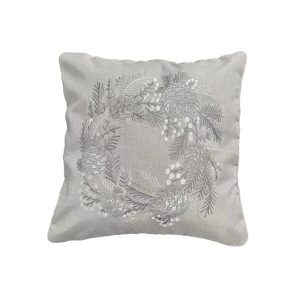 Cojin Gris Diseño Piñas