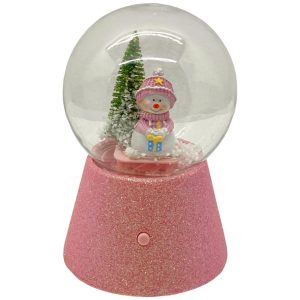 Globo De Nieve Musical Y Con Luz A Batería  (3 Pilas)