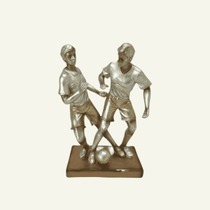 Sfida sul Campo – Escultura de Futbolistas en Acción