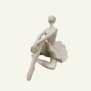 Ballerina Voluta – Estatua Decorativa de Bailarina en Resina