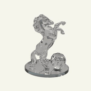 Cavallo Incantato – Escultura de Caballo en Vidrio Macizo