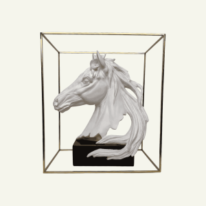 Cavallo Aereo – Adorno en Resina + Marco Metálico