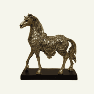 Cavallo Dorato “Valore Imperiale” – Escultura de Caballo
