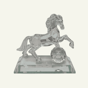 Cavallo Lucente – Escultura en Cristal de Caballo