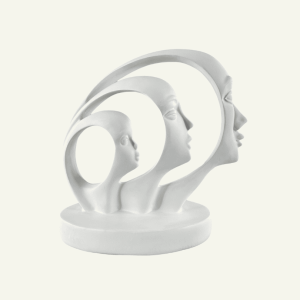 Volti Bianchi – Escultura Abstracta de Caras