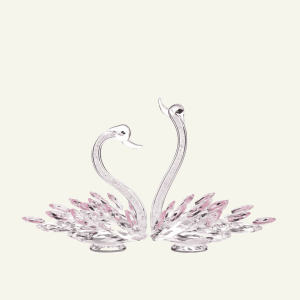 Cigni Incantati – Escultura de Cisnes en Cristallo