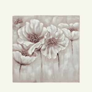 Cuadro “Fioritura Antica” – Floración Texturizada en Relieve 100×100×3cm