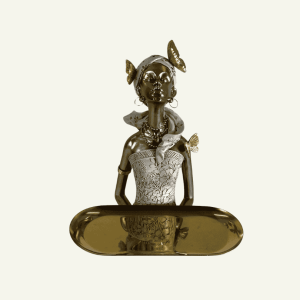 Aurora di Fiori - Figura Decorativa de Dama con Bandeja
