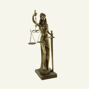 Giustizia Eterna – Figura de la Dama de la Justicia 16×15×44cm
