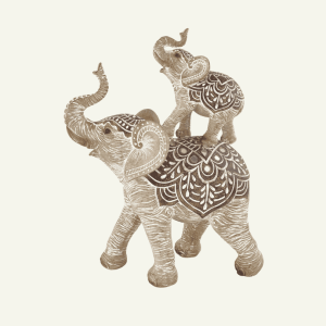 Elefanti Fortunati – Escultura Decorativa de Elefantes Tallados