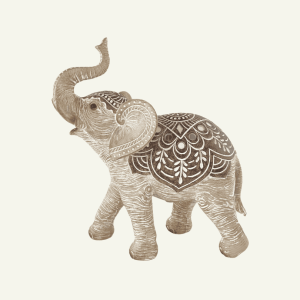 Danze della Serenità – Elefante Decorativo de Resina
