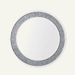 Espejo “Cerchio di Luce” – Brillante Circular Plateado 60×60cm