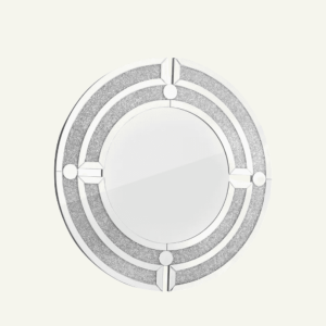 Espejo “Cerchio Imperiale” – Diseño Circular con Detalle de Cristal 90cm