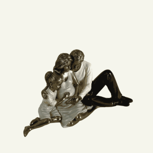 Dolce Attesa – Escultura Decorativa de Familia en Espera