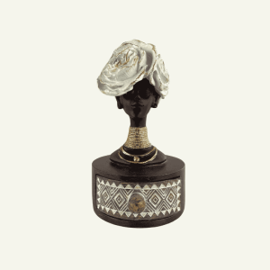 Ritratto Fiorito - Cofre Decorativo Dama Africana