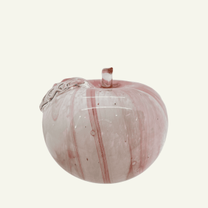 Manzana Decorativa “Mela di Vetro Rosa” – Vidrio Soplado 14×14×14cm