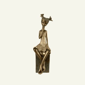 Piccola Sognatrice – Figura Decorativa de Niña Soñadora