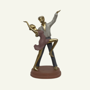 Passione in Movimento – Escultura de Pareja Bailando 30cm
