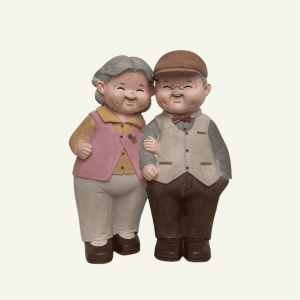 Nonni Felici – Pareja de Abuelitos Decorativos 20x13x30cm