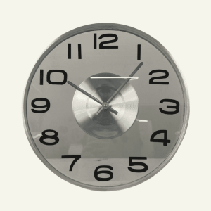 Reloj de Pared Minimalista “Vetro Time” – Movimiento Silencioso 40cm