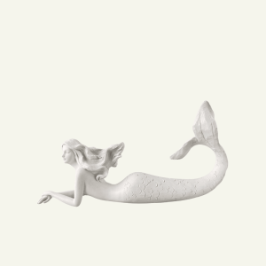 Sirena Bianca – Escultura Decorativa de Sirena Blanca