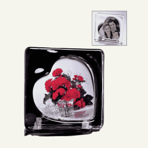 Porta Retrato “Dolce Cuore” – Corazón de Cristal Moderno 13,2×4,3cm